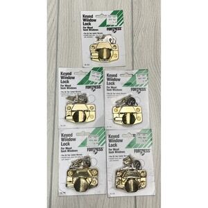 Fortress‎ Keyed Window Locks for Wood Sash Windows WL-402 - NEW - Lot of 5